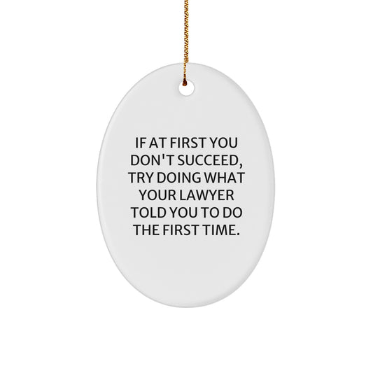 Christmas Gift Lawyer Keepsake Ornament for Her Present - Image 1