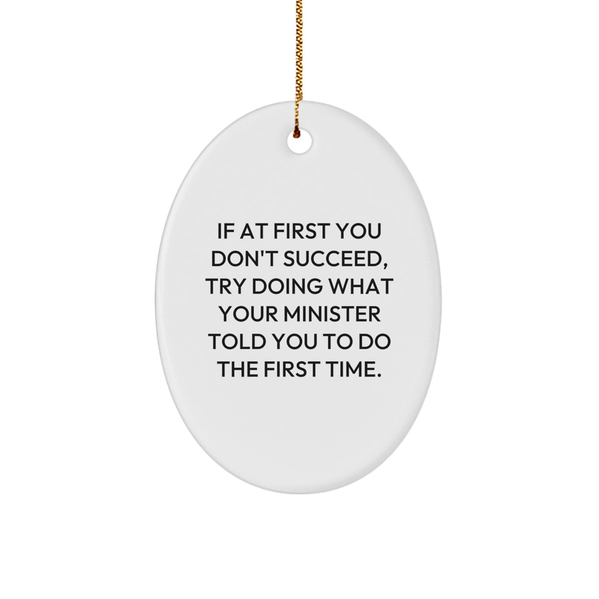 Minister Christmas Ornament Keepsake for Him Gift - Image 1