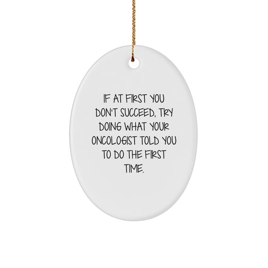 Oncologist Heartfelt Christmas Ornament Keepsake for Him Surprise Gift - Image 1