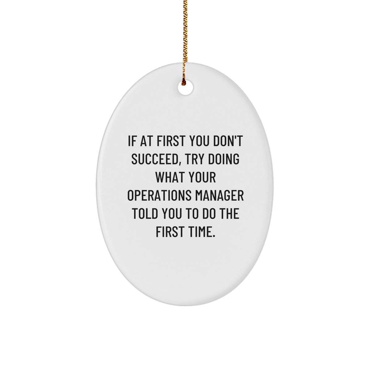 Operations Manager Keepsake Christmas Ornament for Him Gift - Image 1
