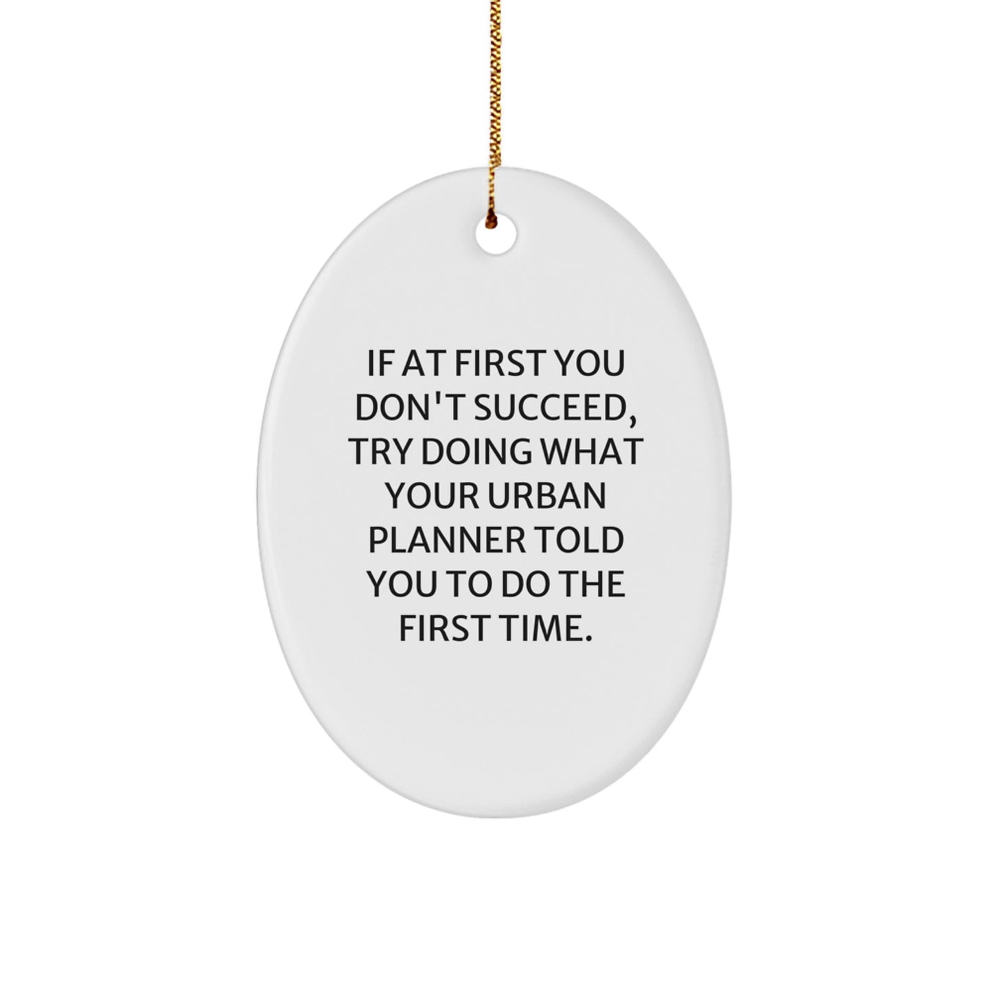 Playful Urban Planner Christmas Ornament Gift for Friends - Image 1