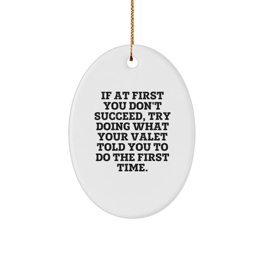 Christmas Gift for Her Valet Keepsake Oval Ornament Bright Present - Image 1