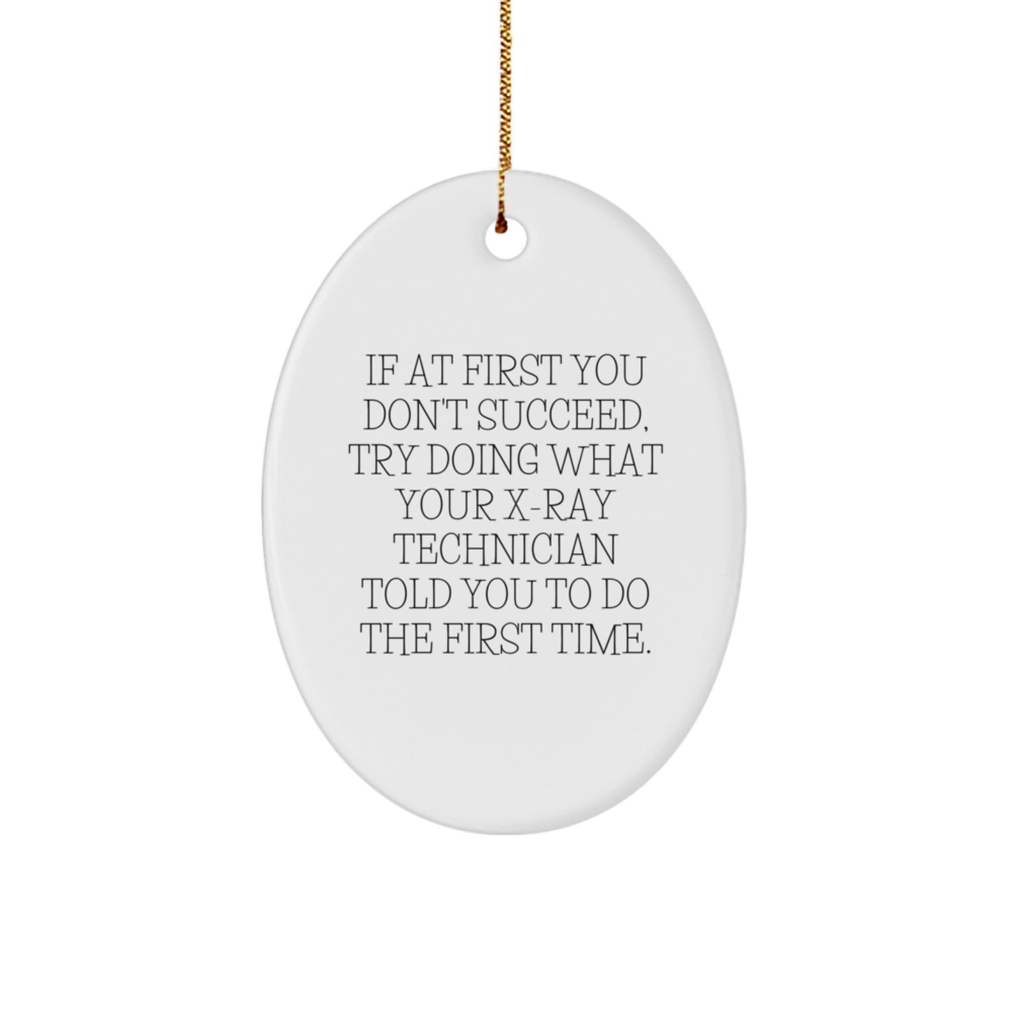 Novelty Playful X-Ray Technician Christmas Ornament for Friends Gift - Image 1