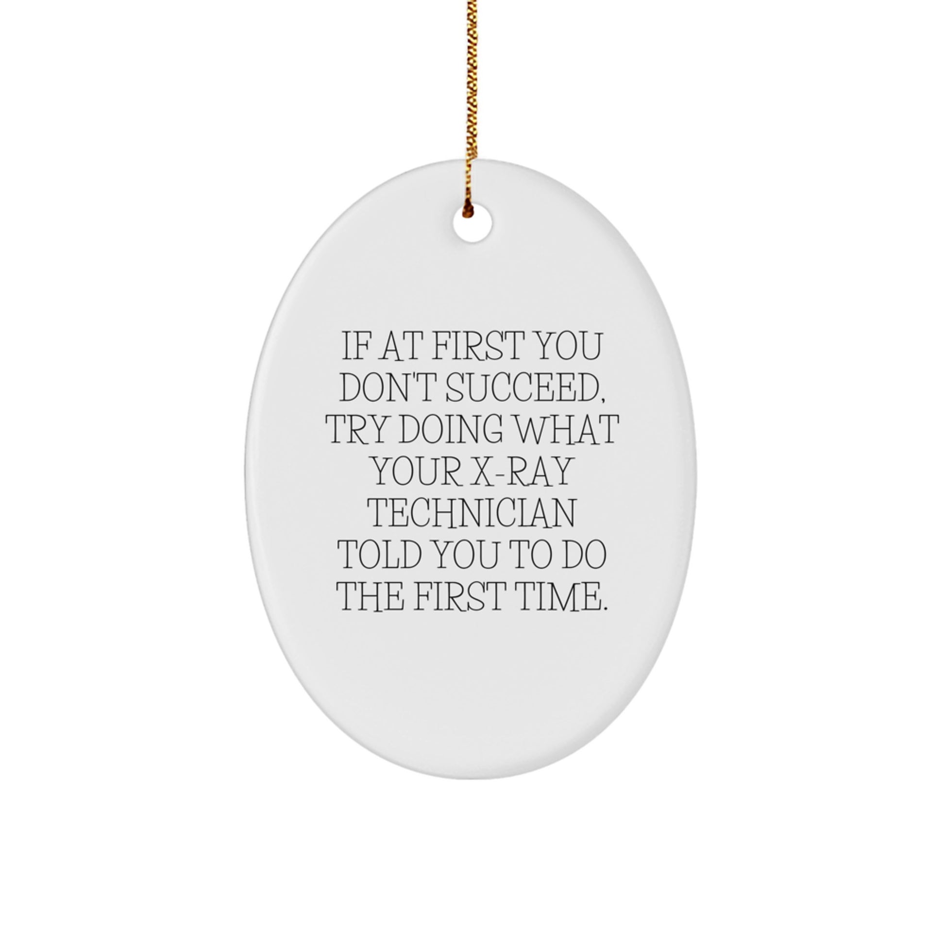 Novelty Playful X-Ray Technician Christmas Ornament for Friends Gift - Image 1