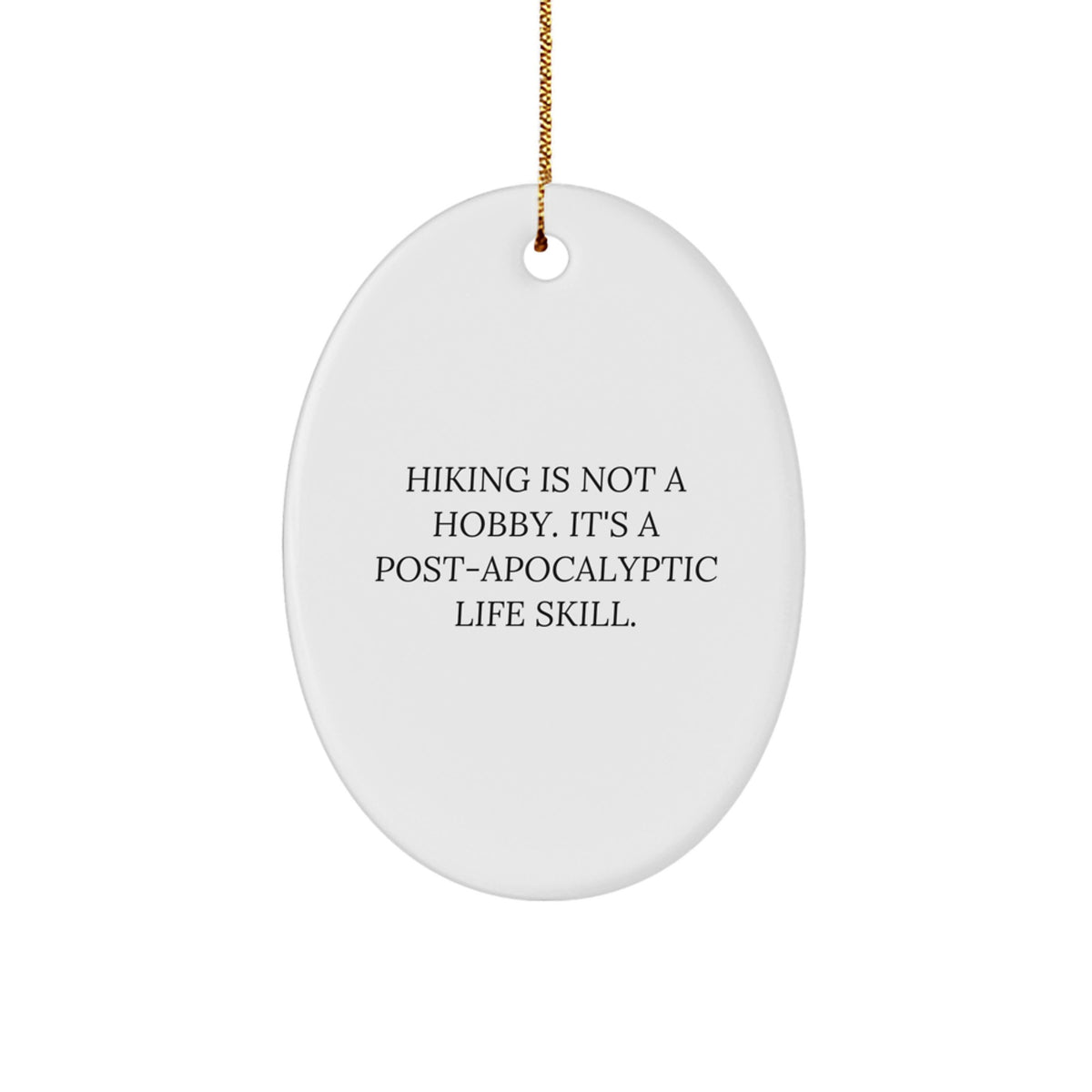 Hiking Keepsake Adventure Christmas Ornament for Him Seasonal Gift - Image 1
