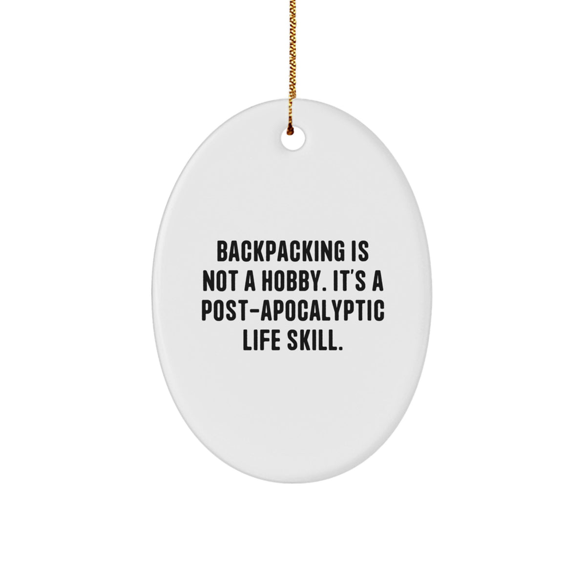 Backpacking For Teens Memento Adventure Keepsake Christmas Ornament Gift - Image 1