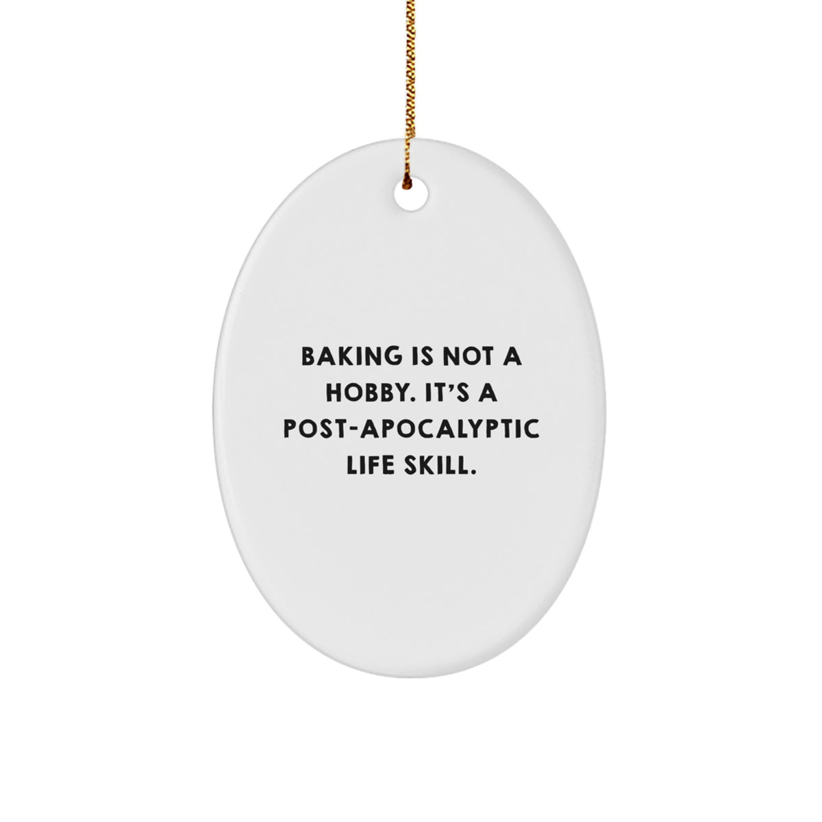 Edgy Baking Novelty Christmas Ornament for Friends Gift - Image 1