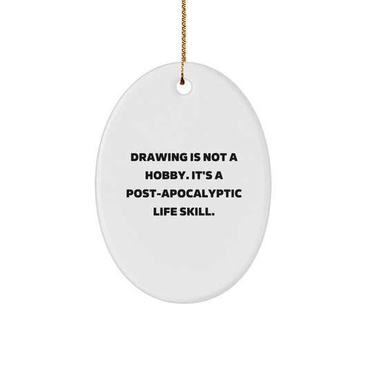 Drawing Christmas Ornament Gift - Funny Post-Apocalyptic Life Skill - Image 1