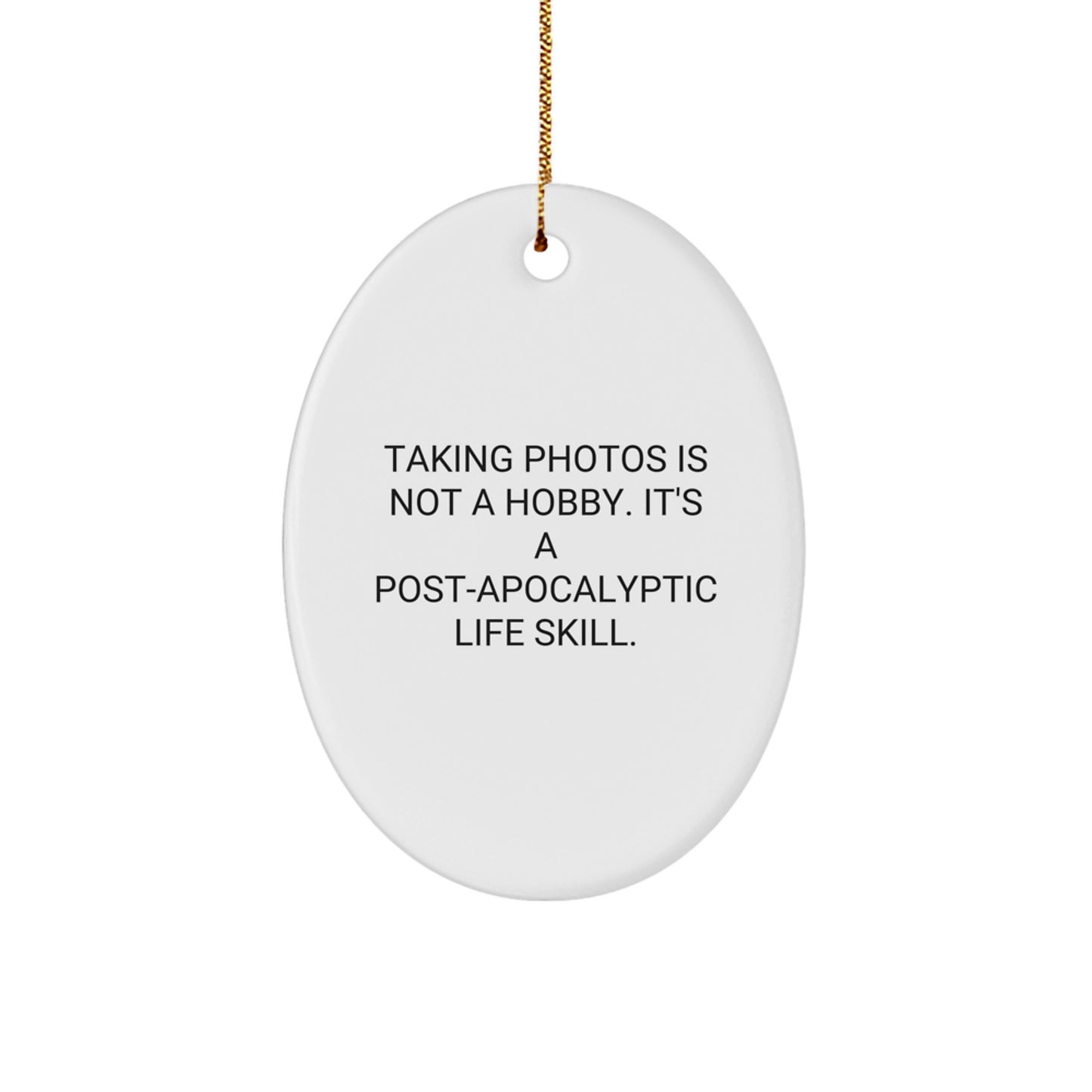 Sassy Novelty Taking Photos Christmas Ornament for Friends Gift - Image 1