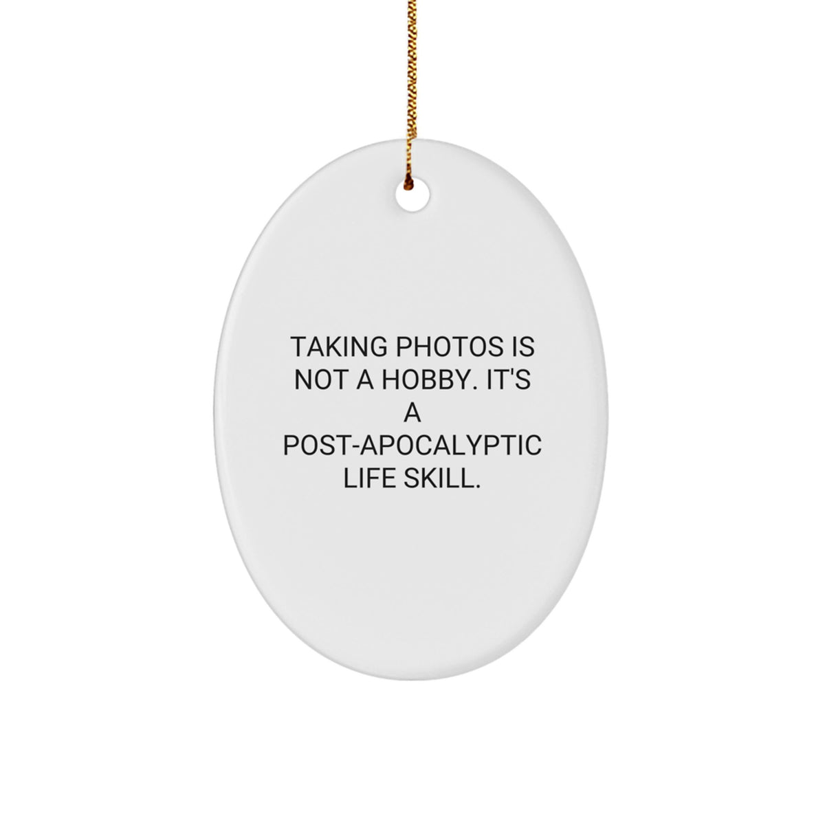 Sassy Novelty Taking Photos Christmas Ornament for Friends Gift - Image 1