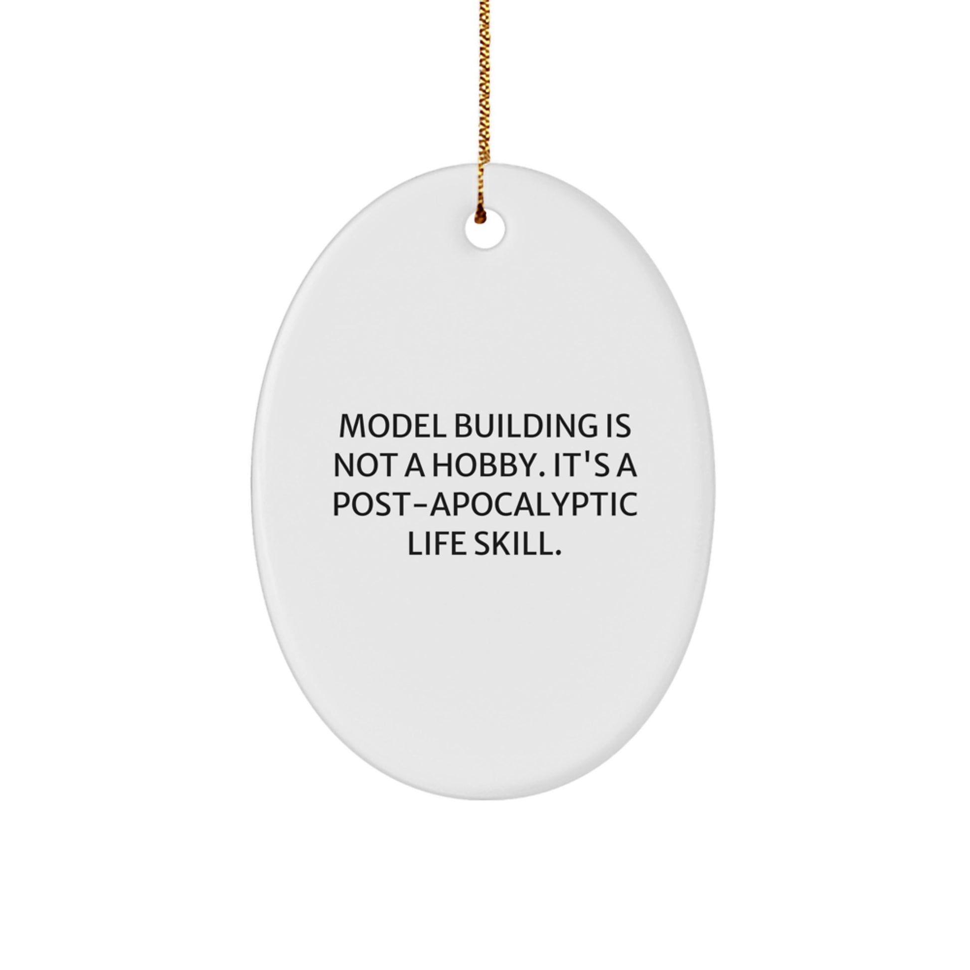 Model Building Favorite Oval Christmas Ornament for Kids Gift - Image 1