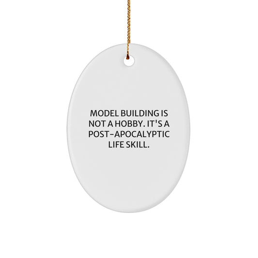 Model Building Favorite Oval Christmas Ornament for Kids Gift - Image 1