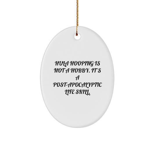 Hula Hooping Novelty Bright Christmas Ornament for Friends Gift - Image 1