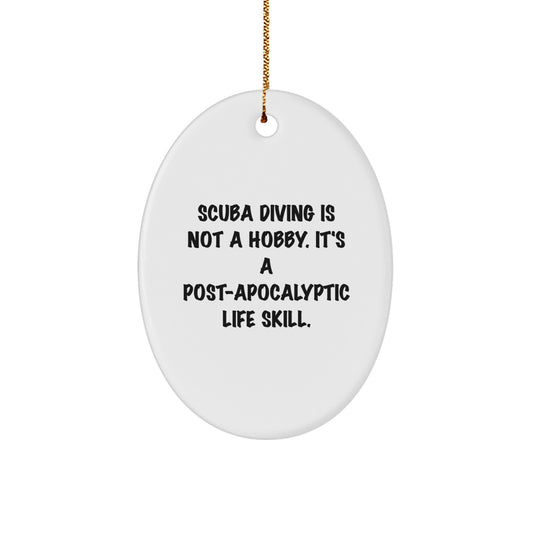 Scuba Diving Keepsake Adventure Christmas Ornament for Him Gift - Image 1