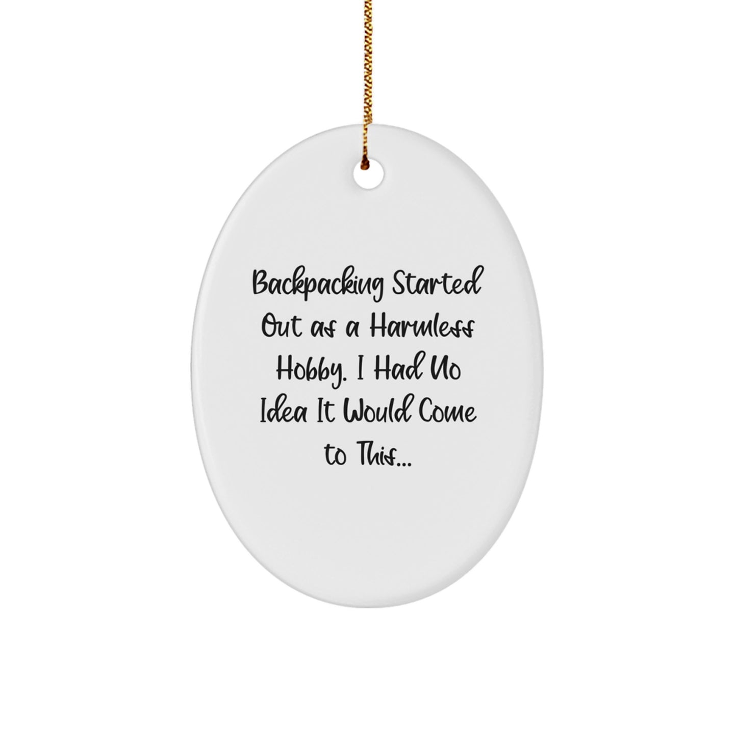 Backpacking Keepsake Christmas Ornament for Her Present Gift Adventure - Image 1