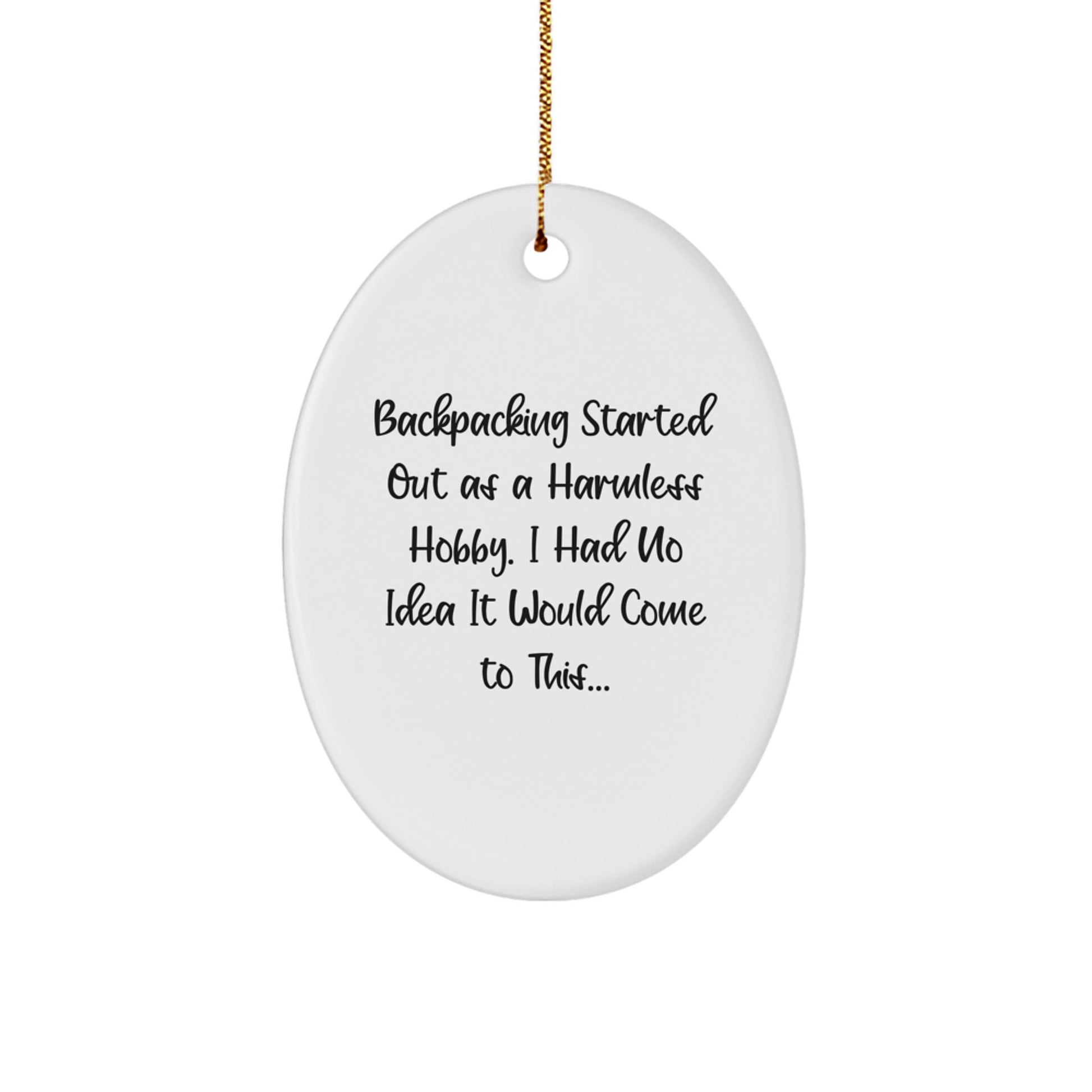 Backpacking Keepsake Christmas Ornament for Her Present Gift Adventure - Image 1