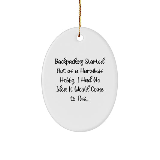 Backpacking Keepsake Christmas Ornament for Her Present Gift Adventure - Image 1