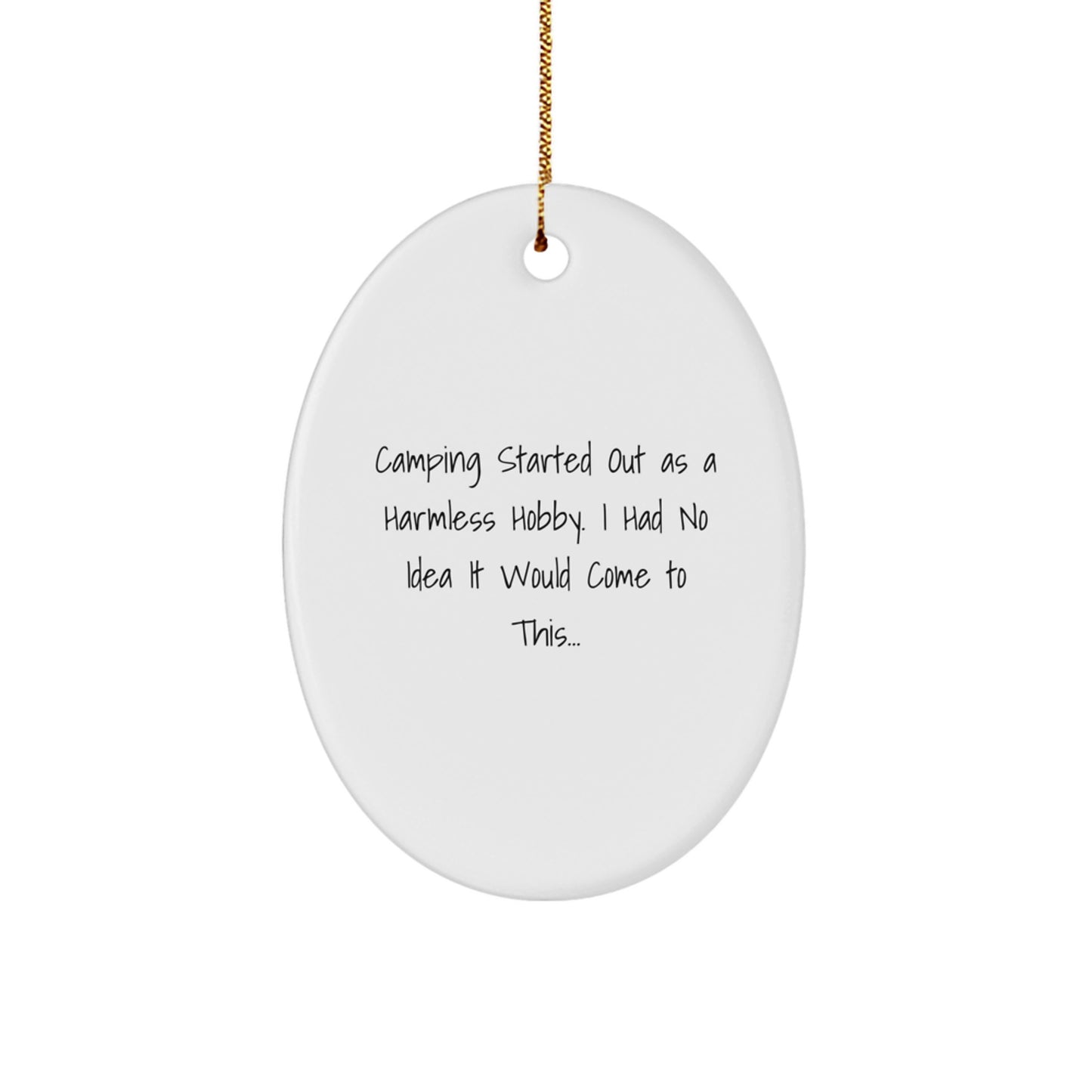 Novelty Camping Vibrant Quote Christmas Ornament for Friends Gift - Image 1