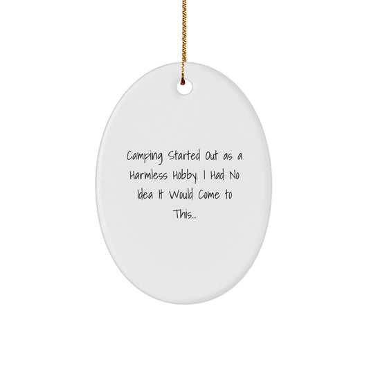 Novelty Camping Vibrant Quote Christmas Ornament for Friends Gift - Image 1