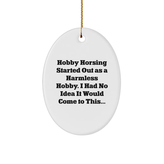 Favorite Hobby Horsing Christmas Ornament Gift for Kids - Harmless Hobby - Image 1