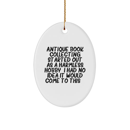 Novelty Antique Book Collecting Christmas Ornament for Friends Gift - Image 1