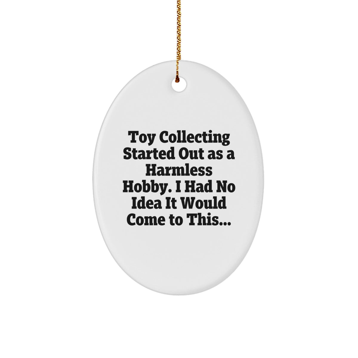 Durable Oval Christmas Ornament for Coworkers Idea Gift – Toy Collecting - Image 1
