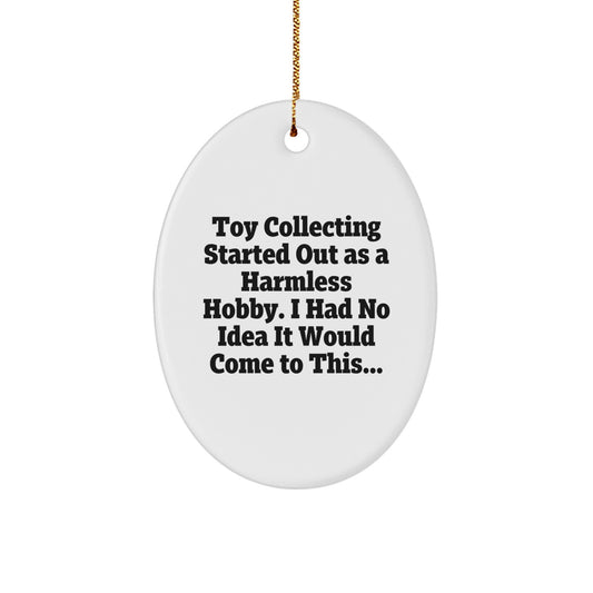 Durable Oval Christmas Ornament for Coworkers Idea Gift – Toy Collecting - Image 1