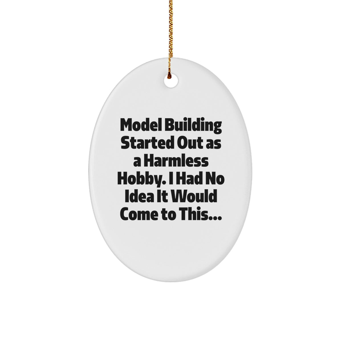 Christmas Ornament Gift Humorous Model Building Hobby Idea for Coworkers - Image 1