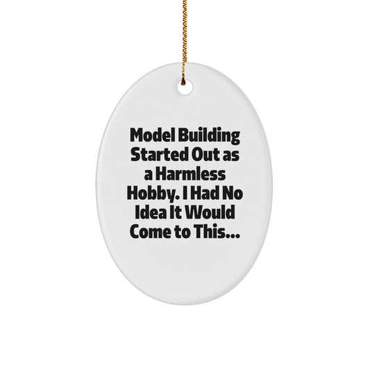 Christmas Ornament Gift Humorous Model Building Hobby Idea for Coworkers - Image 1