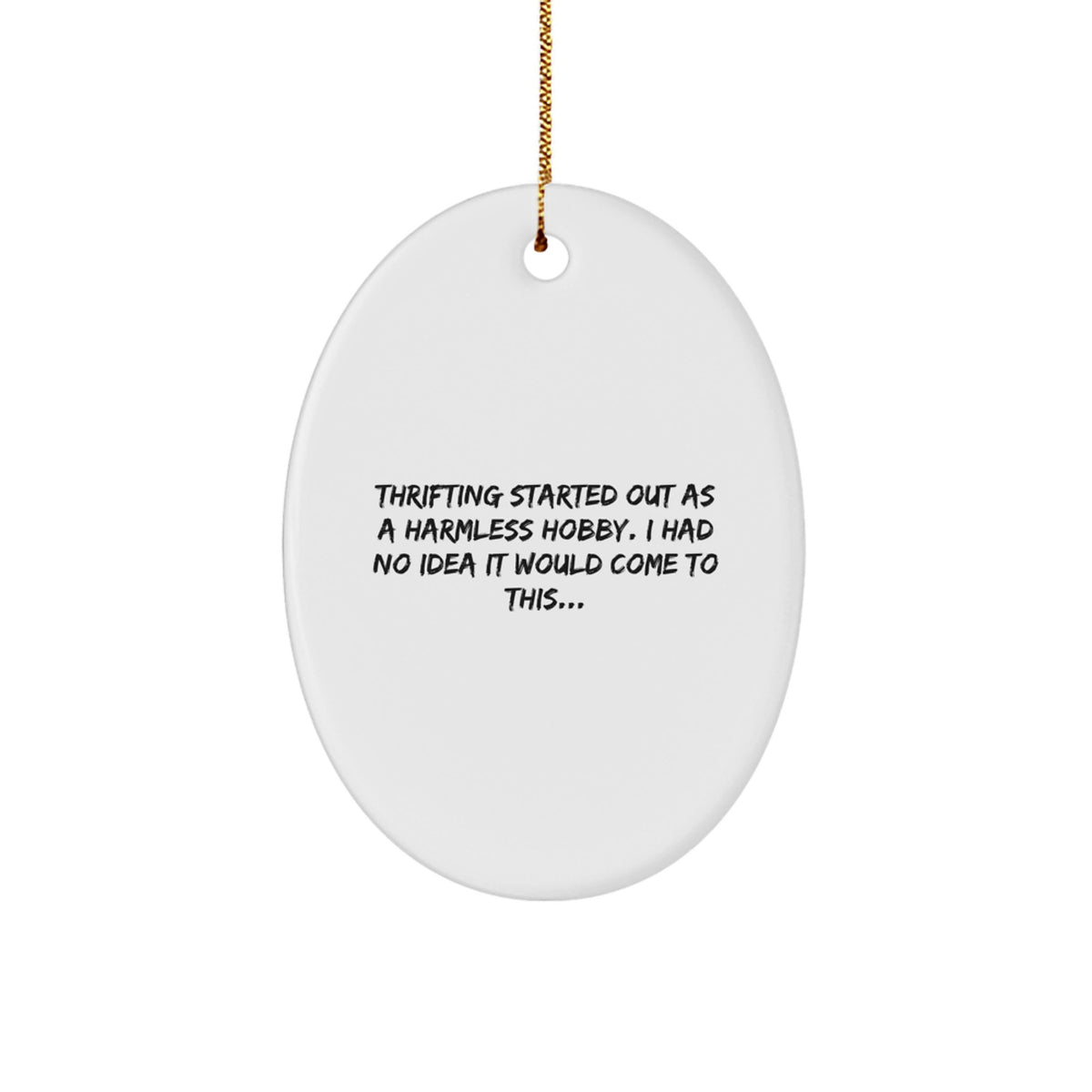 Favorite Thrifting Christmas Ornament Gift for Kids - Harmless Hobby - Image 1