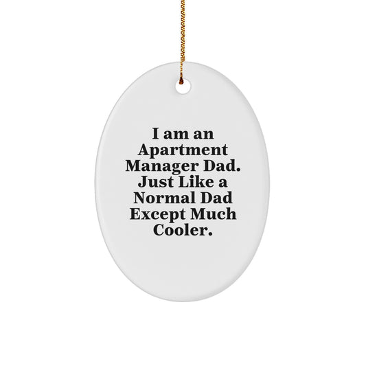 Apartment Manager Keepsake Christmas Ornament for Him Gift - Image 1