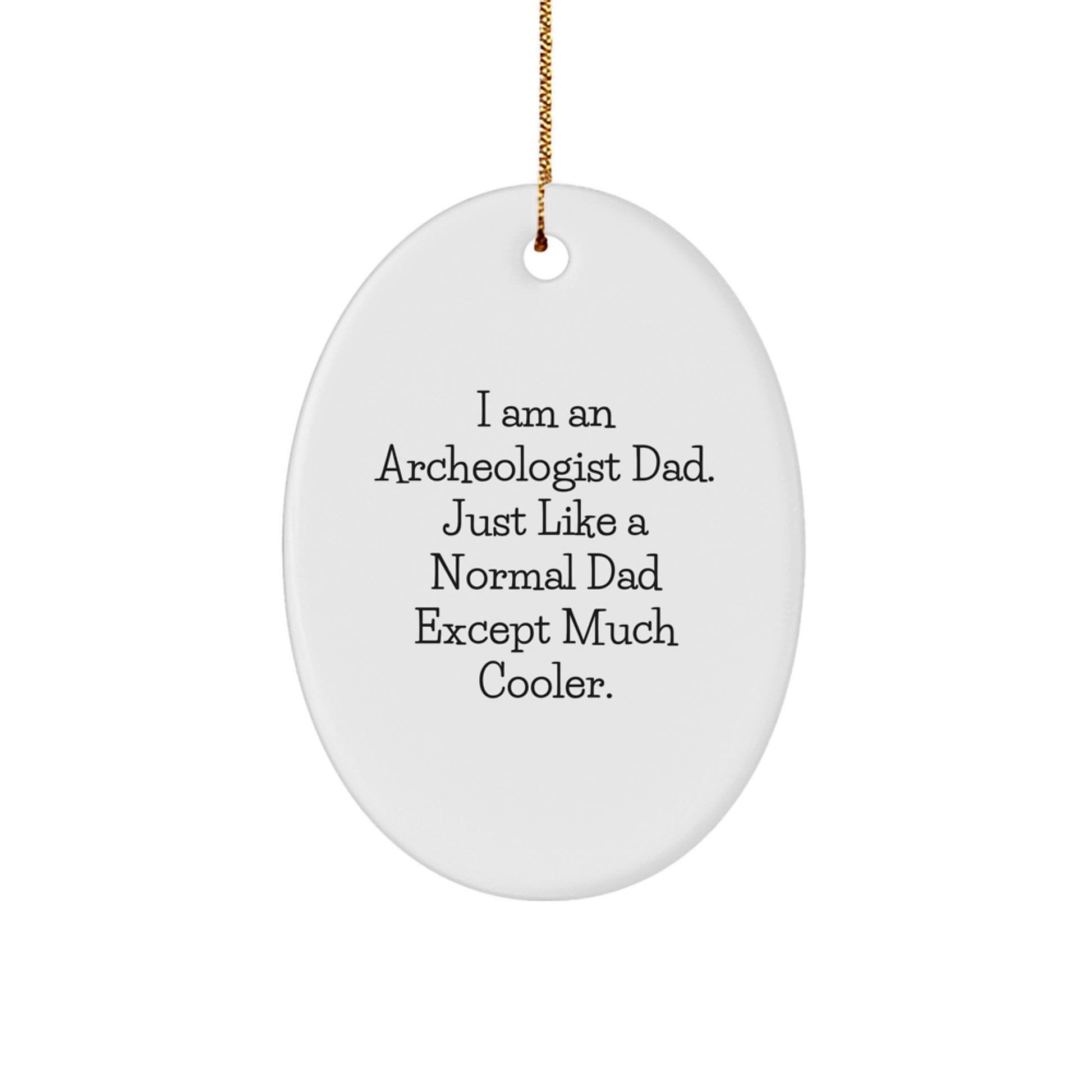 Archeologist Dad Christmas Ornament Keepsake for Him Gift - Image 1