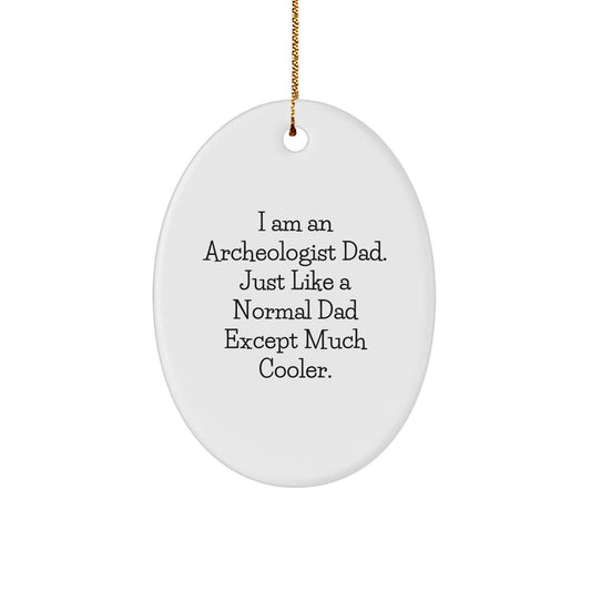 Archeologist Dad Christmas Ornament Keepsake for Him Gift - Image 1
