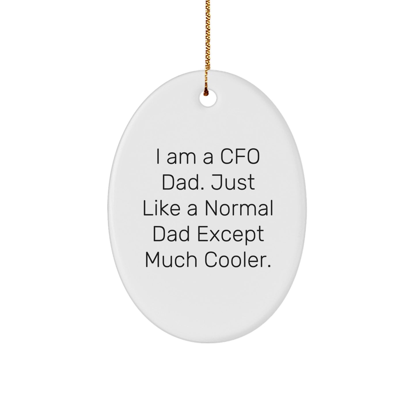 Cfo Dad Keepsake Christmas Ornament for Him Gift - Image 1