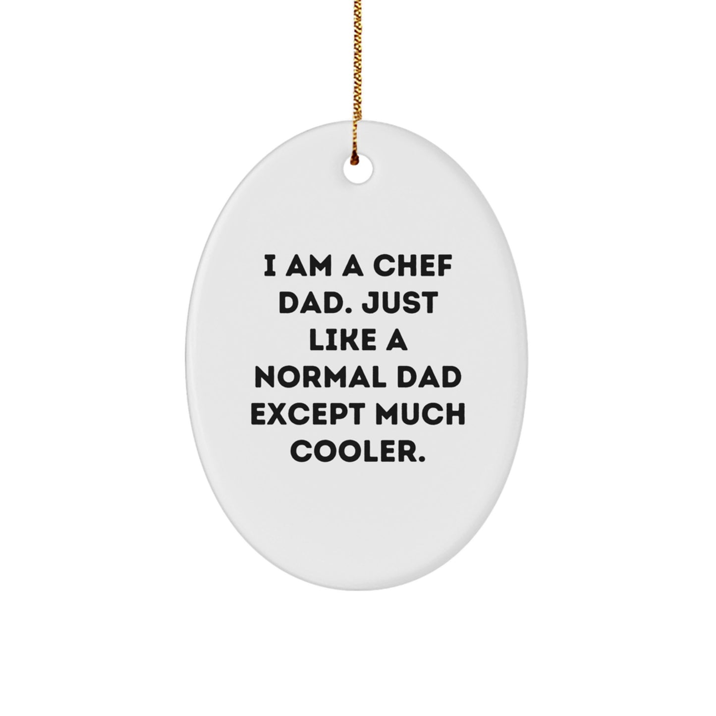 Chef Dad Christmas Ornament for Her Present Gift - Holiday Surprise - Image 1