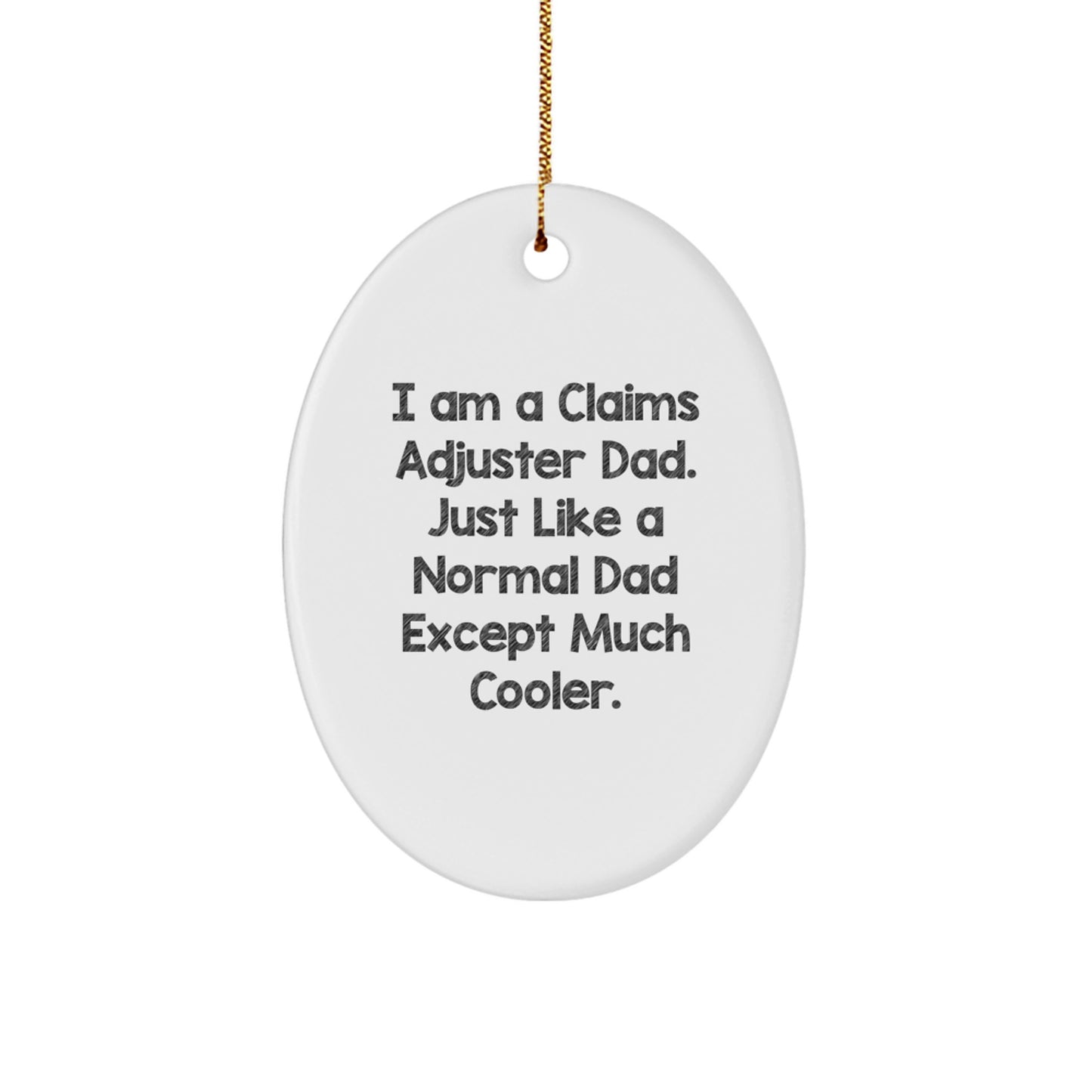 Claims Adjuster Dad Christmas Ornament Companion for a Best Friend Gift - Image 1