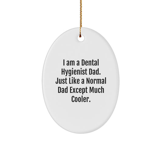 Dental Hygienist Dad Keepsake Christmas Ornament for Him Gift - Image 1