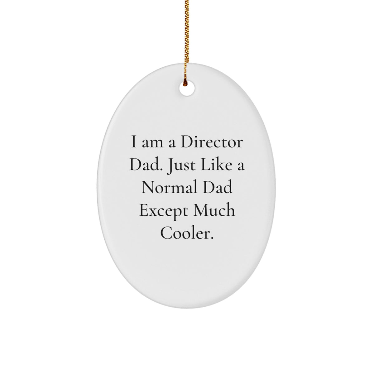 Director Dad Keepsake Vibrant Christmas Ornament for Him Gift - Image 1