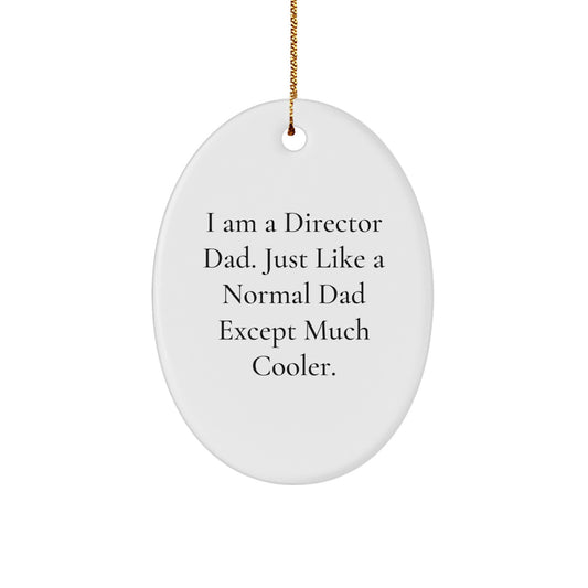 Director Dad Keepsake Vibrant Christmas Ornament for Him Gift - Image 1