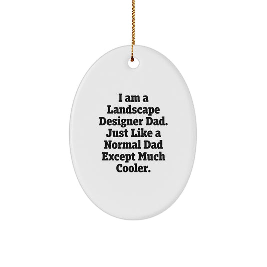 Landscape Designer Dad Keepsake Christmas Ornament for Him Gift - Image 1