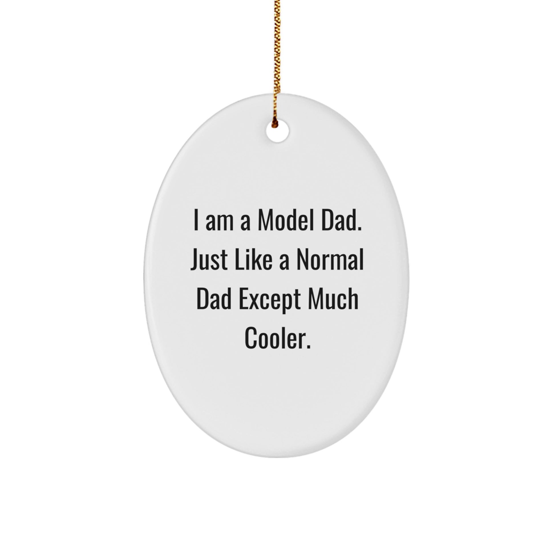 Model Dad Novelty Christmas Ornament Gift for Friends - Image 1