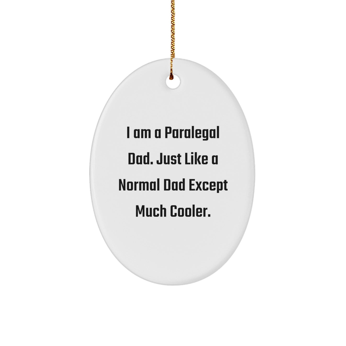 Paralegal Dad Keepsake Vibrant Christmas Ornament for Him Gift - Image 1