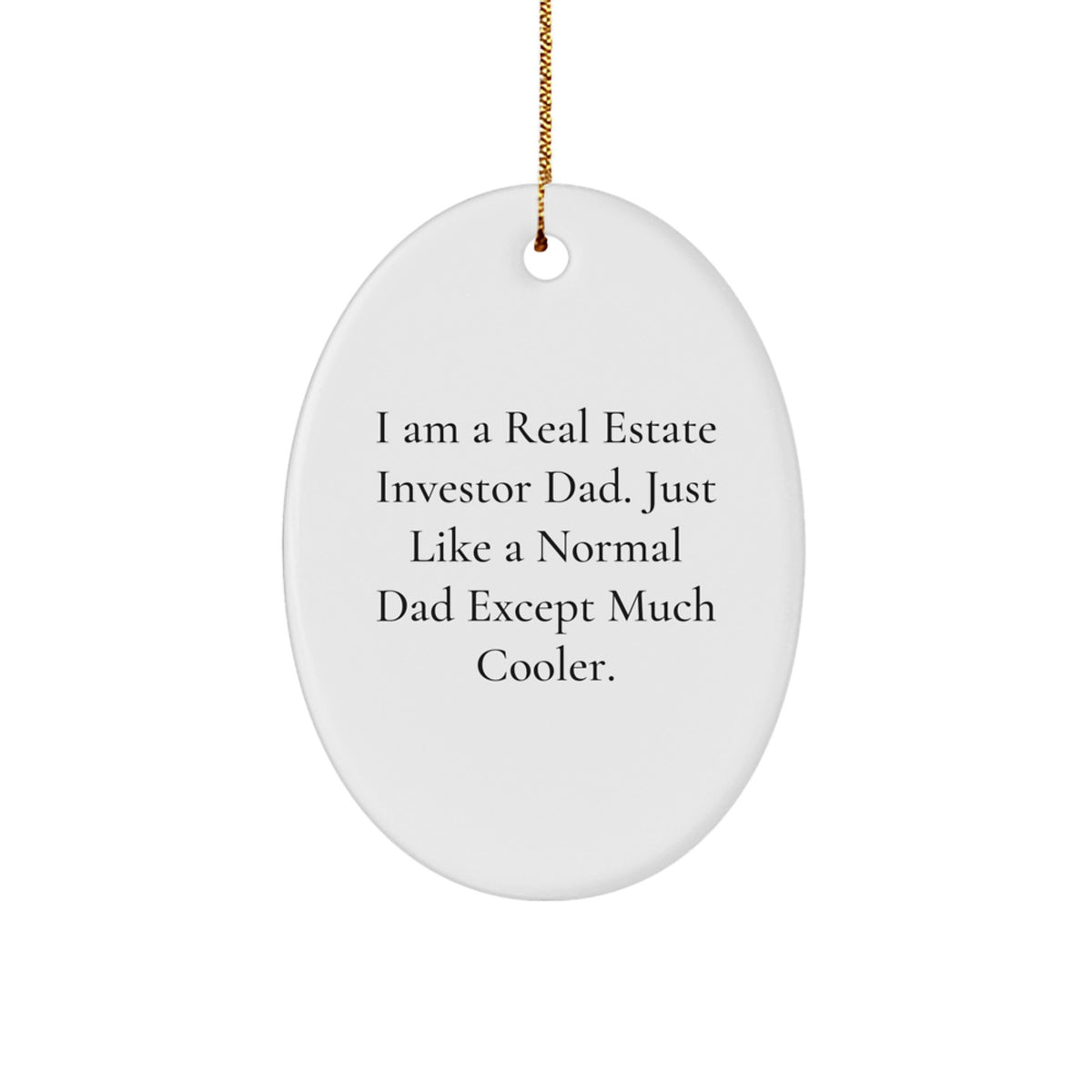 Real Estate Investor Keepsake Christmas Ornament for Him Gift - Image 1