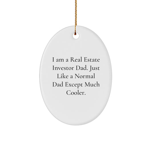 Real Estate Investor Keepsake Christmas Ornament for Him Gift - Image 1