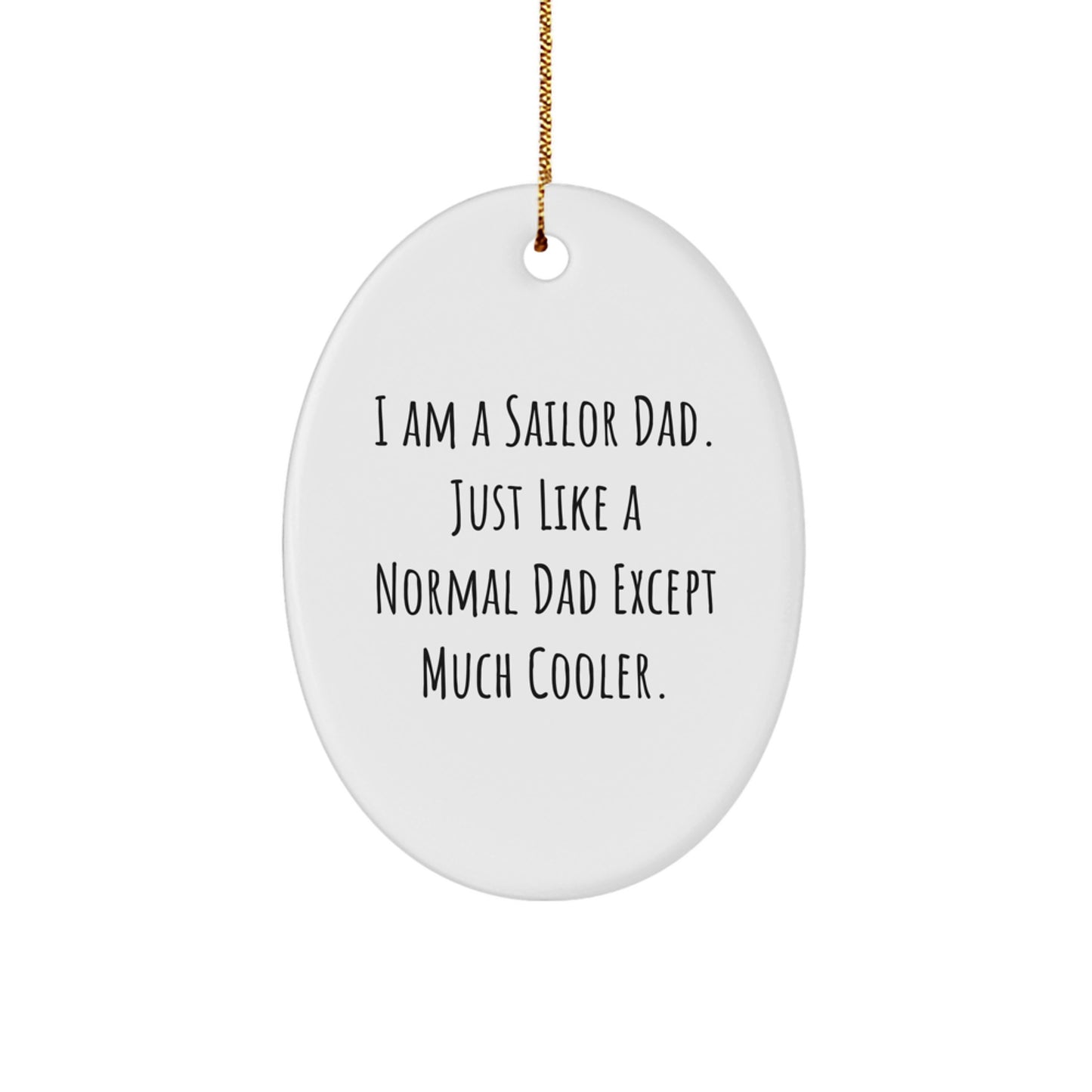 Sailor Dad Christmas Ornament Idea for Coworkers Gift - Image 1