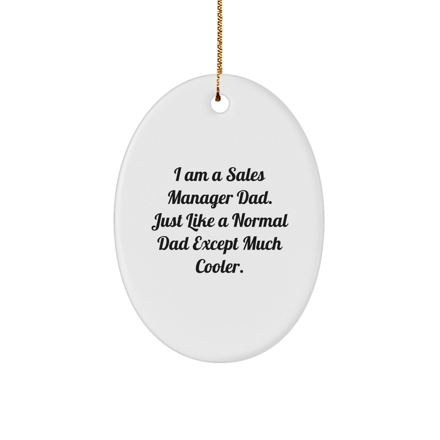 Sales Manager Keepsake Christmas Ornament for Him Gift - Image 1