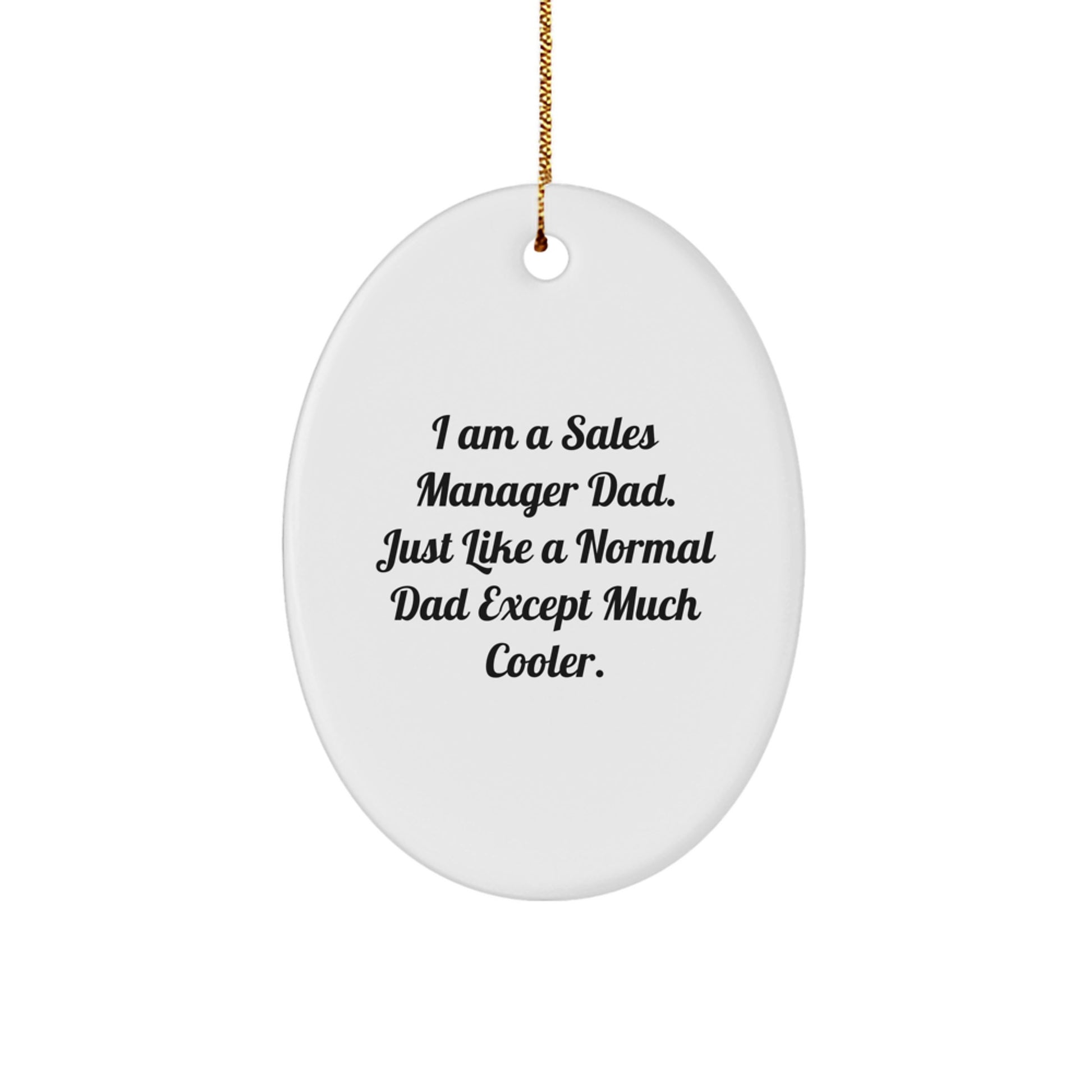 Sales Manager Keepsake Christmas Ornament for Him Gift - Image 1