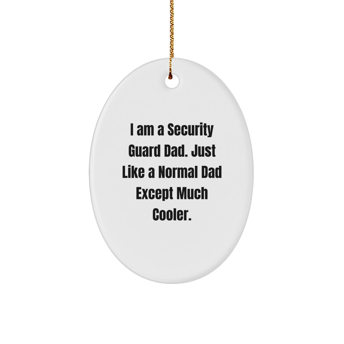 Christmas Gift for Her Security Guard Dad Ornament Present - Image 1