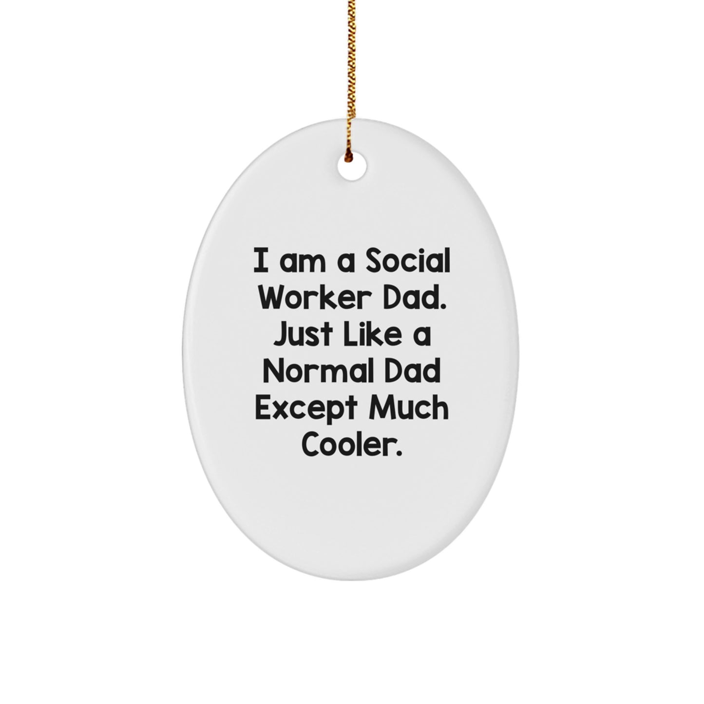 Social Worker Favorite Christmas Ornament for Kids Gift - Image 1