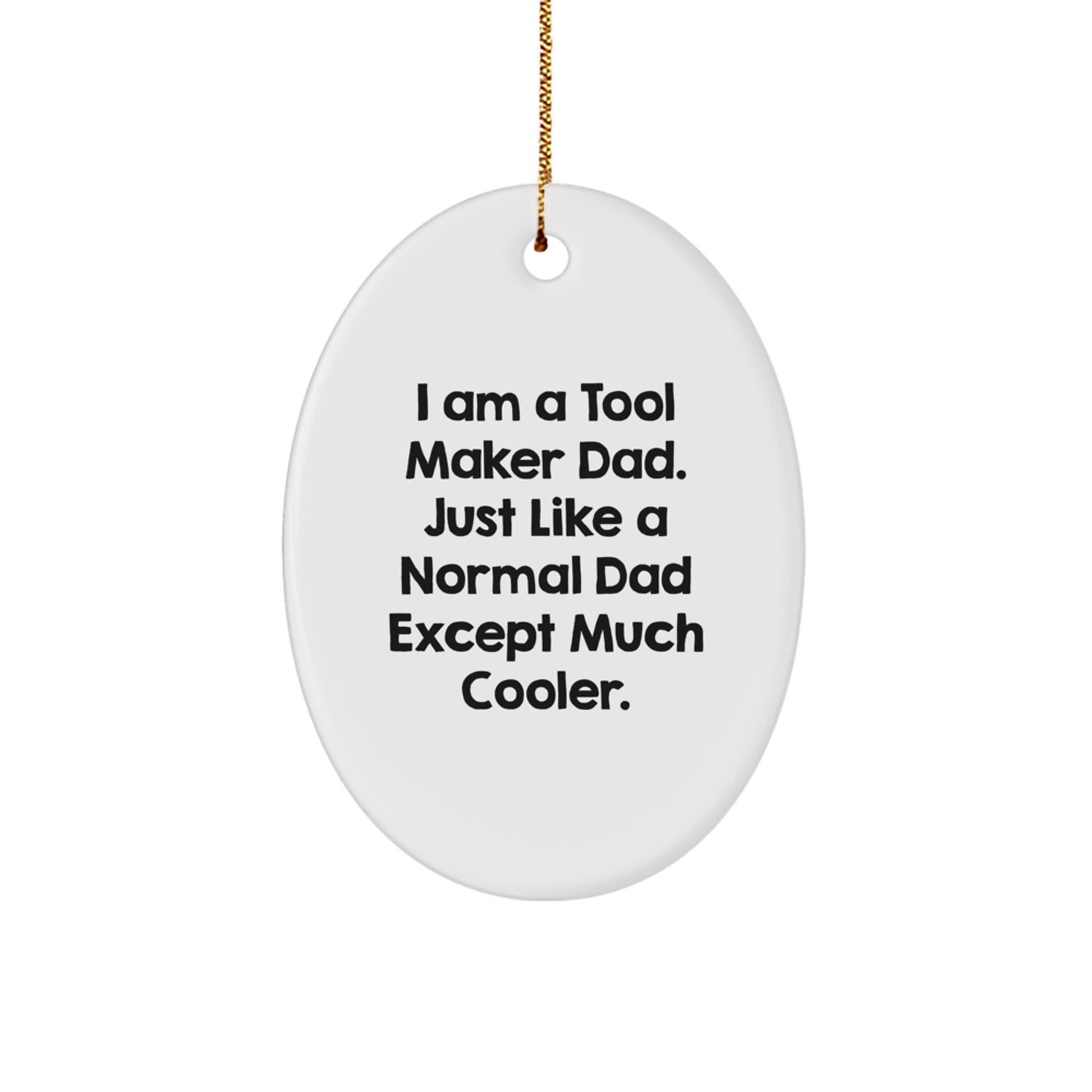 Tool Maker Oval Ornament Christmas Gift Present for Her - Surprise - Image 1